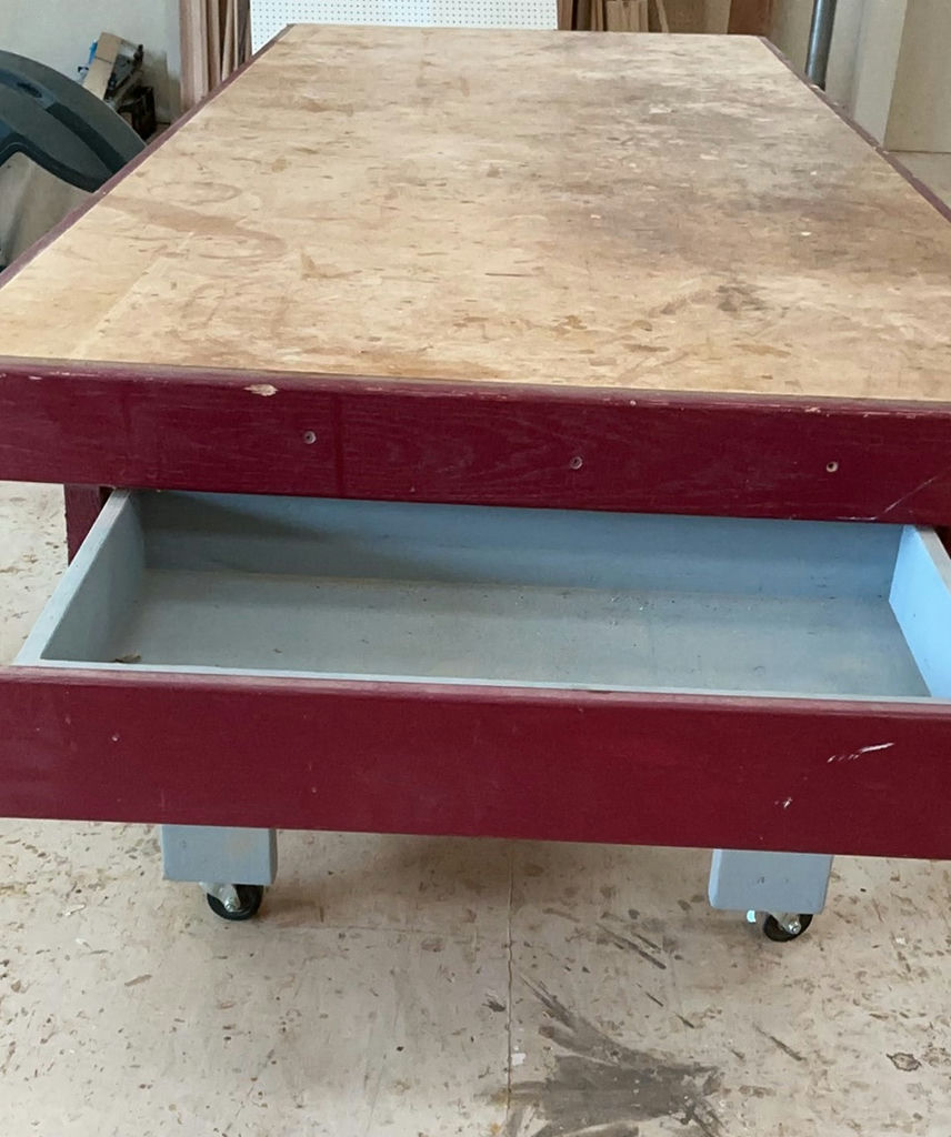Home Built Powered Wheeled Work Bench With Two Drawers - image 2 of 8
