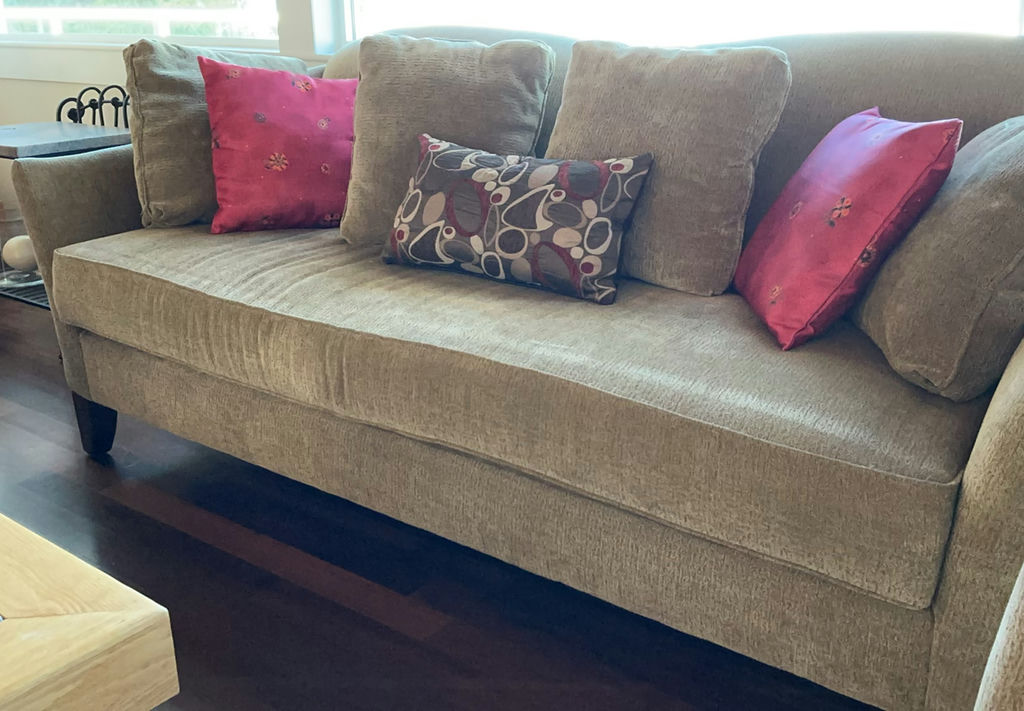 Broyhill Sage Fabric Couch, (2 Of 2)