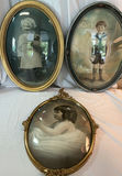 3 Oval Framed Antique Photos Of Children - thumbnail 1 of 5