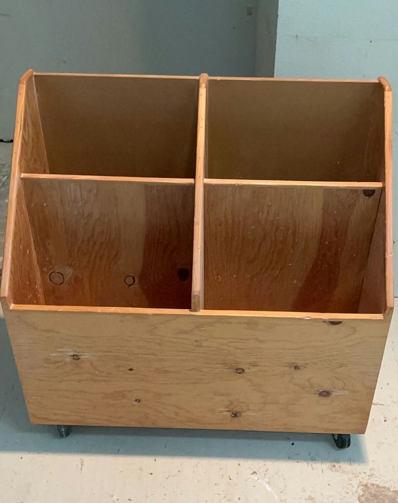 Rolling Wood Storage And Work Shop Table - image 4 of 5