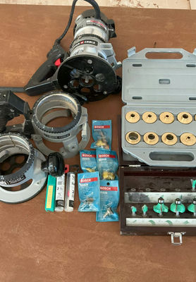 Porter Cable Router, Templates And Bits - Image 1 of 8