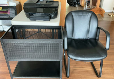 3rd Office Lot, Includes HP Printer, Rolling File Cabinet, Chair - Image 1 of 6