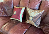 Burgundy ‘Leather’ Couch - thumbnail 3 of 7