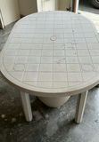 Oval plastic table with assorted planters and pots - thumbnail 3 of 4