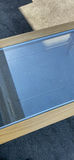 Oak and Glass Table With Wheels - thumbnail 4 of 7