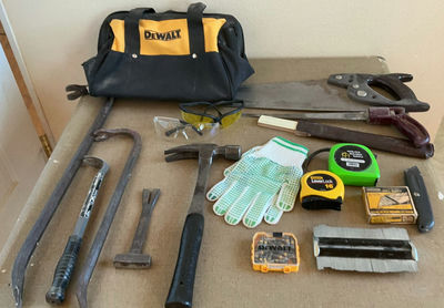 Assorted hand tools and safety gear - Image 1 of 3