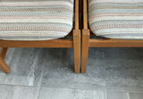 Two Handmade Solid Oak Extra Wide Chairs - thumbnail 4 of 5