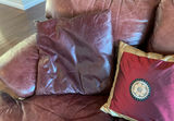 Burgundy ‘Leather’ Couch - thumbnail 4 of 7