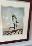 Framed Water Original Color, Hardwood Chair, Small Table - thumbnail 2 of 6