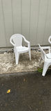 5 plastic Patio Chairs and 1 small plasticTable - thumbnail 3 of 6