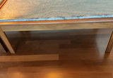 Two Dark Oak Tables With Granite tops, Lamp - thumbnail 5 of 6