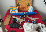 Assorted Toys, lego like Boeing Jet, and Sports Memorabilia - thumbnail 1 of 8