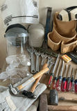 Assorted tools and safety gear with Husky leather tool belt - thumbnail 4 of 4