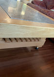 Rolling Oak Coffee Table, Granite Center - thumbnail 3 of 4