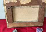 Framed floral still-life with mineral specimens and knife - thumbnail 3 of 6