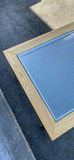 Oak and Glass Table With Wheels - thumbnail 3 of 7