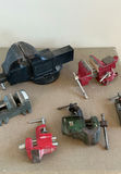 Collection of vintage bench vises and clamps - thumbnail 2 of 5