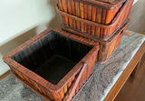 5 Bamboo Baskets With Handles - thumbnail 4 of 4