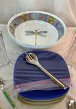 Colorful kitchenware set with mugs, bowls, plates, utensils and organizers - thumbnail 4 of 6