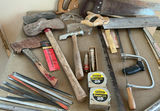 Assorted hand tools and saws - thumbnail 1 of 5