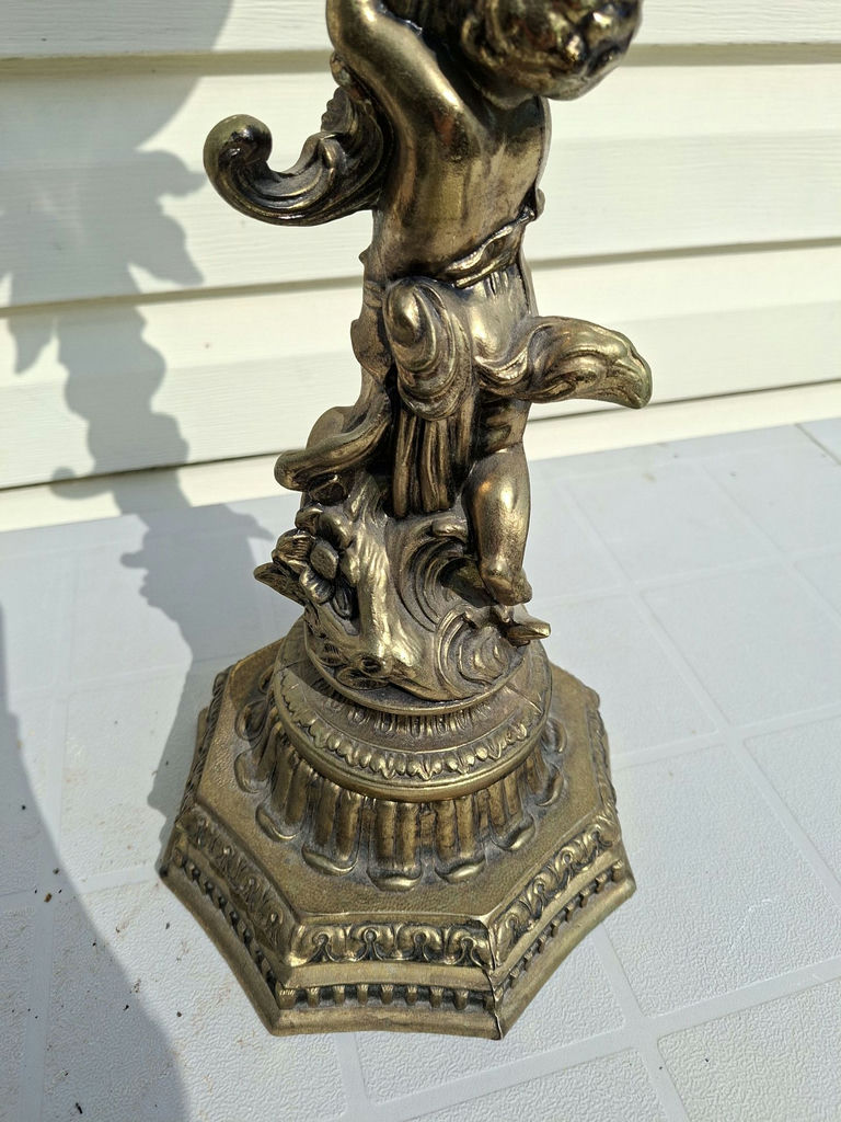 Ornate Cherub Pedestal Candy Dish - image 5 of 8