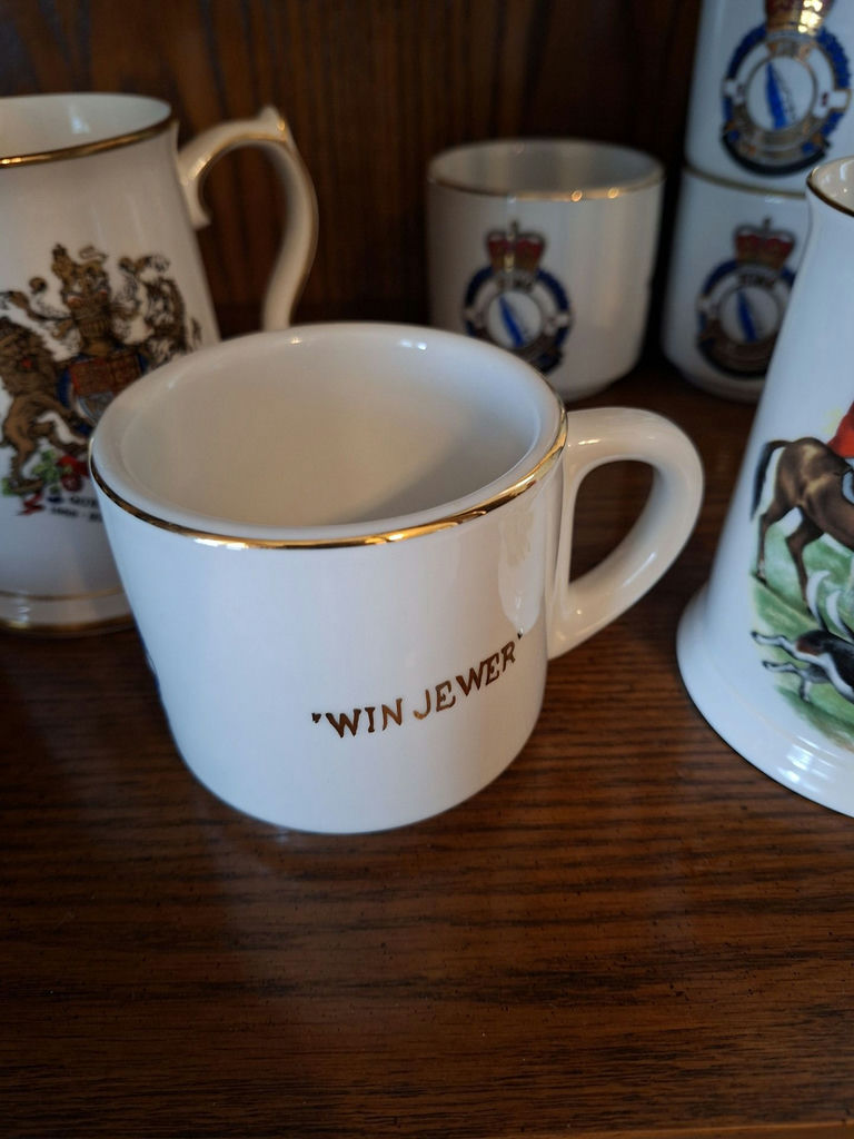 Collection of Ceramic Military and Hunting Theme Mugs and Tankards - image 2 of 9
