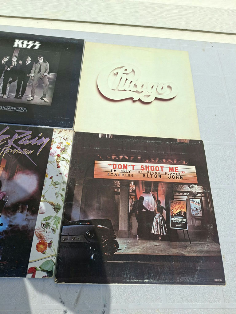 KISS, Chicago, Prince, and Elton John Vinyl Records - image 3 of 9