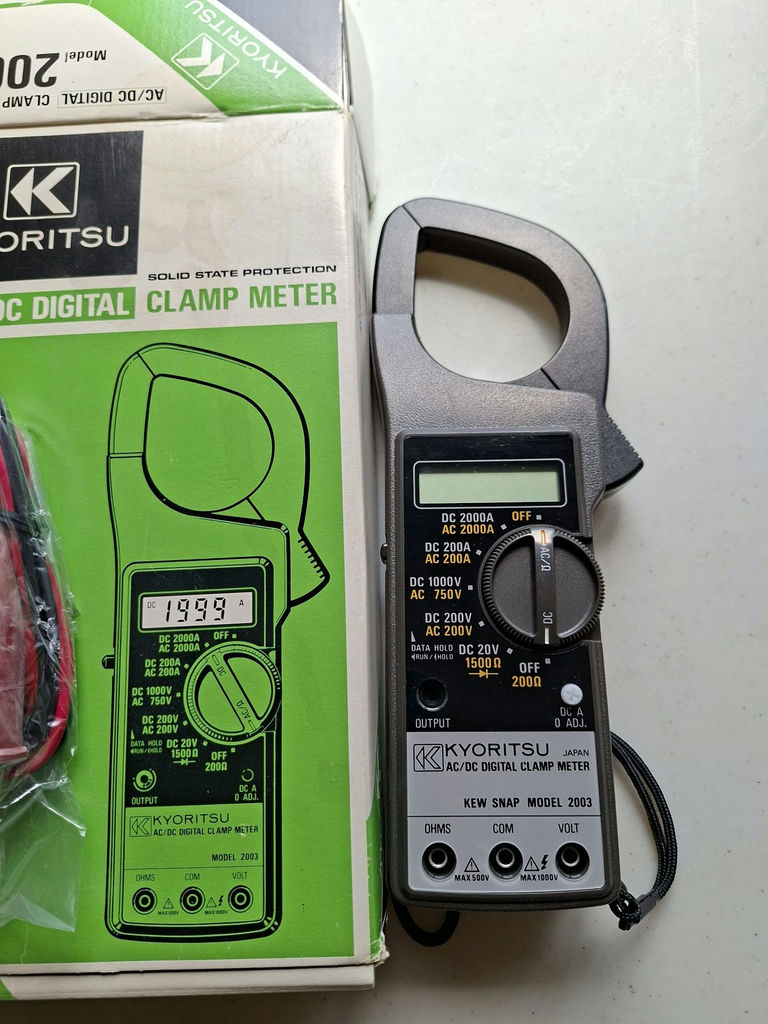 Kyoritsu Model 2003 AC/DC Digital Clamp Meter Kit - image 2 of 5