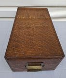 Vintage Oak Card Catalog Drawer by The Office Specialty Mfg. Co. Ltd - thumbnail 1 of 6