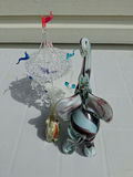 Glass Elephant Figurines and Hanging Glass Ornament - thumbnail 4 of 5