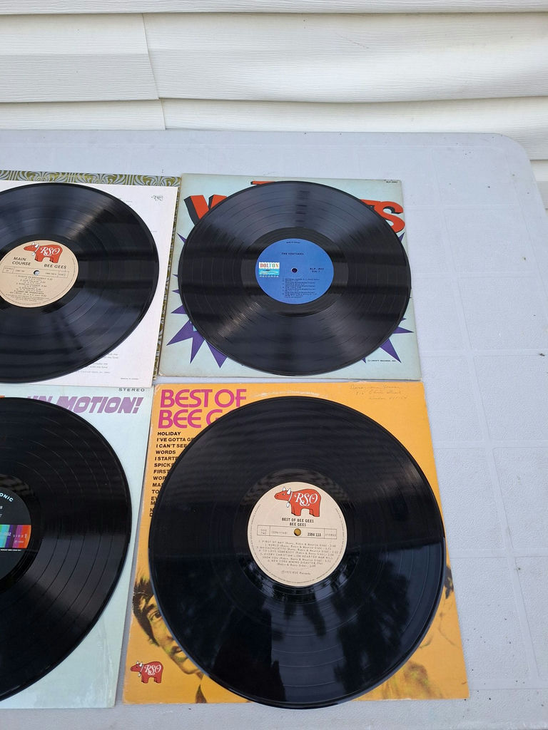 Collection of Vinyl Record Albums by Bee Gees, The Ventures, and Earl Grant - image 6 of 7