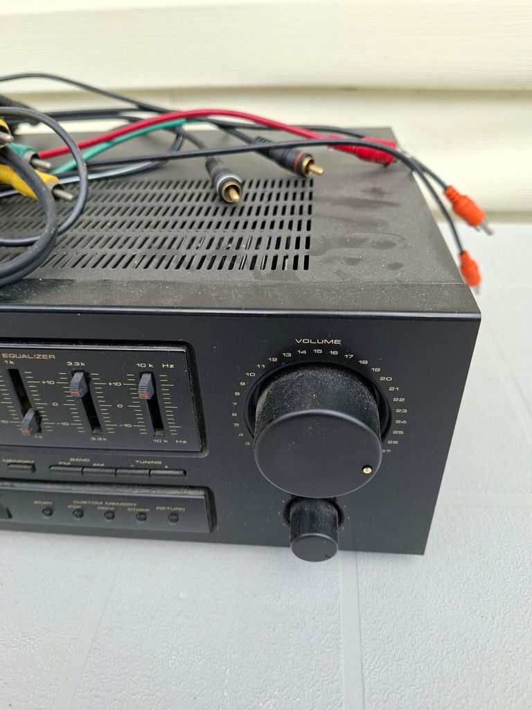 Pioneer SX-312R Stereo Receiver with Audio Cables - image 4 of 7