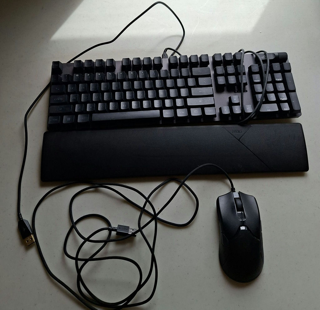 ASUS ROG Strix Scope RX Keyboard and Razer Viper Gaming Mouse - image 1 of 7