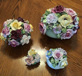 Ceramic Floral Arrangement Figurines - thumbnail 1 of 10