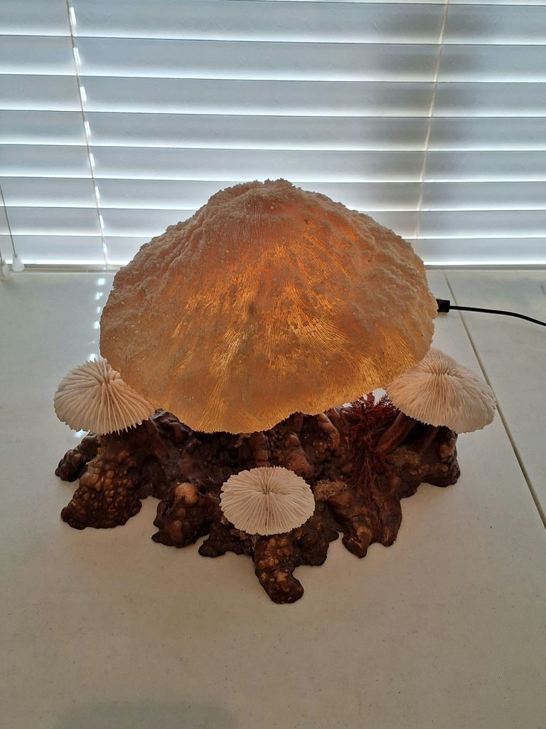 Vintage Unique Mushroom Table Lamp Decor - image 1 of 9