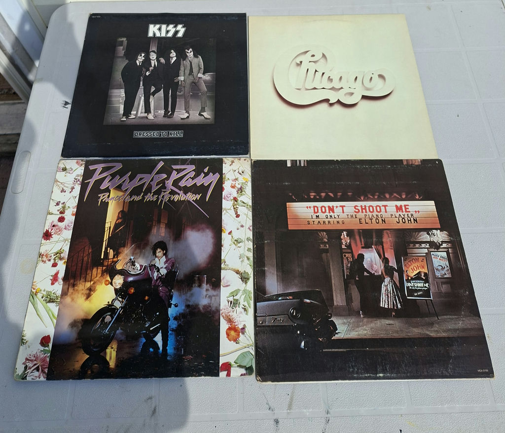 KISS, Chicago, Prince, and Elton John Vinyl Records - image 1 of 9