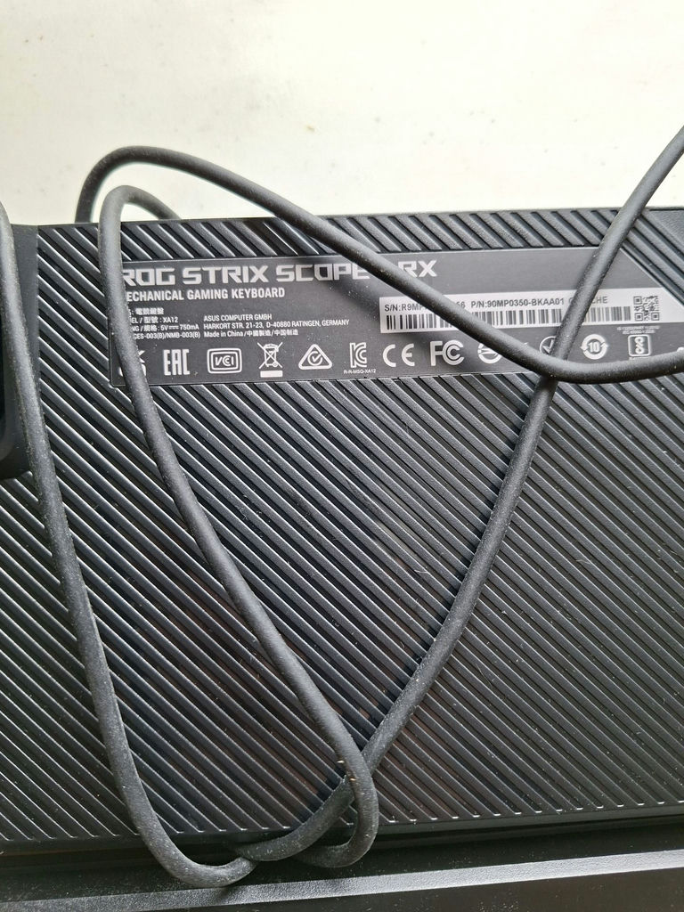 ASUS ROG Strix Scope RX Keyboard and Razer Viper Gaming Mouse - image 6 of 7