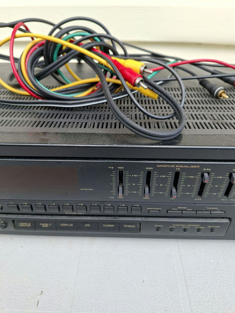 Pioneer SX-312R Stereo Receiver with Audio Cables - image 3 of 7