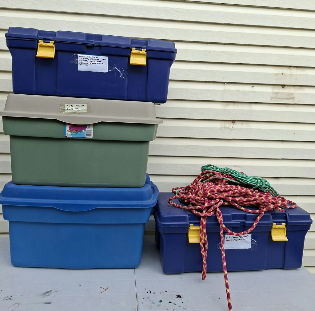 Plastic Storage Totes, Toolboxes, and Climbing Ropes - image 1 of 3