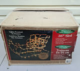 36 Inch Illuminated Lawn Decoration Sled - thumbnail 1 of 3
