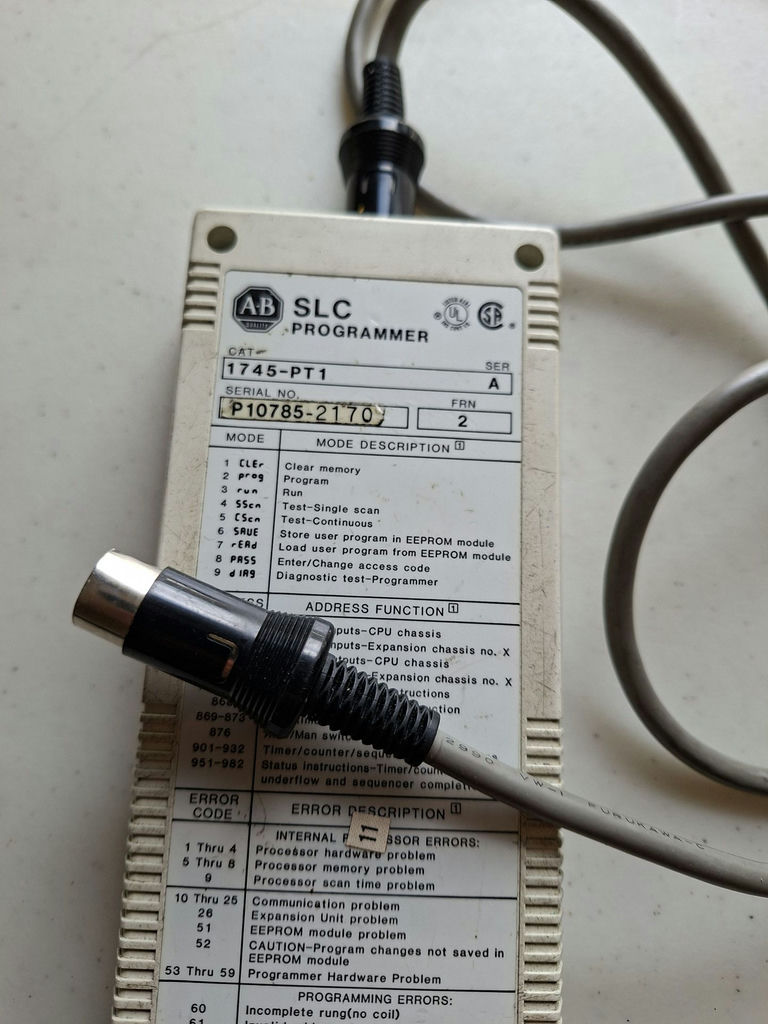 Allen-Bradley SLC Programmer 1745-PT1 - image 4 of 6