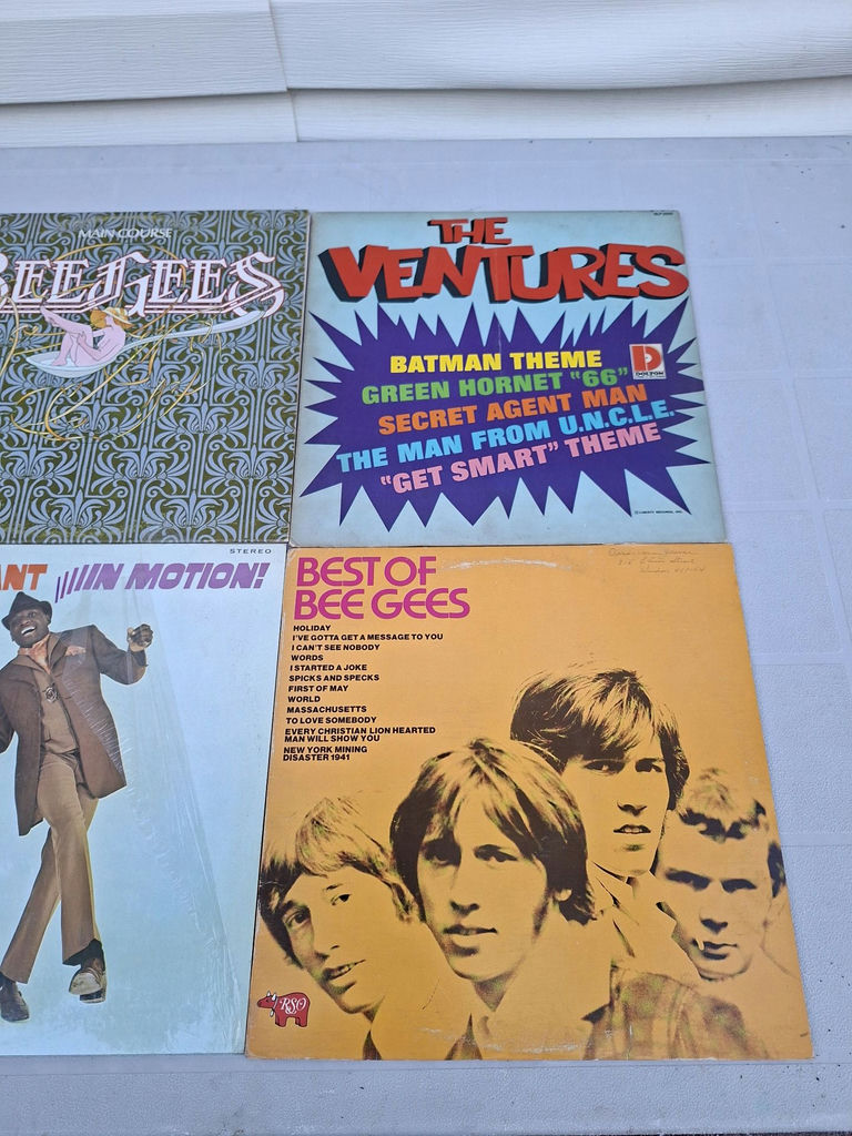 Collection of Vinyl Record Albums by Bee Gees, The Ventures, and Earl Grant - image 4 of 7