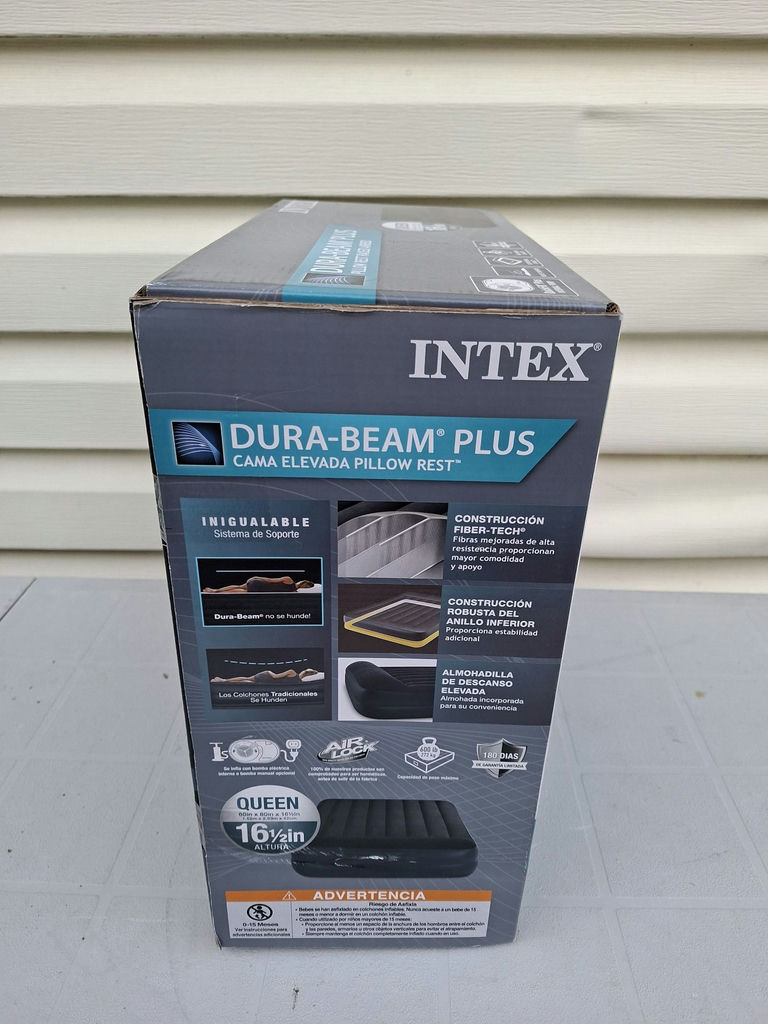 Intex Dura-Beam Plus Queen Pillow Rest Raised Airbed - image 2 of 4