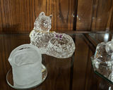 Assorted Glass and Crystal Decorative Figurines and Covered Candy Dish - thumbnail 2 of 10