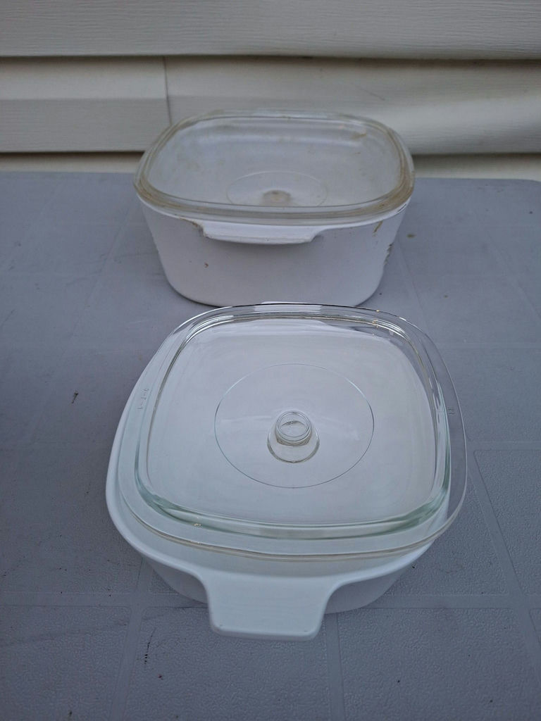 Two Vintage Corning Ware Covered Casserole Dishes - image 2 of 5