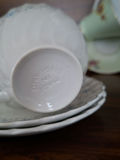 Assorted Floral China Teacups, Saucers, Sugar Bowl, and Creamer - thumbnail 7 of 10