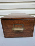 Vintage Oak Card Catalog Drawer by The Office Specialty Mfg. Co. Ltd - thumbnail 2 of 6
