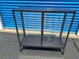 Glass and Metal Display Cabinet, Featuring a High end look and 2 shelves for Display - thumbnail 4 of 5