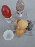 Decorative Stone Eggs with Egg Cups and Glass Bowl - thumbnail 4 of 4