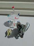 Glass Elephant Figurines and Hanging Glass Ornament - thumbnail 2 of 5